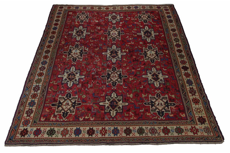 Håndknyttet Persisk Matte Varni 211x292 cm Kelim - Rød / Beige - Tekstiler - Tepper & Matter - Orientalske tepper - Kelimtepper