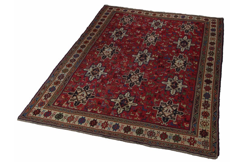 Håndknyttet Persisk Matte Varni 211x292 cm Kelim - Rød / Beige - Tekstiler - Tepper & Matter - Orientalske tepper - Kelimtepper