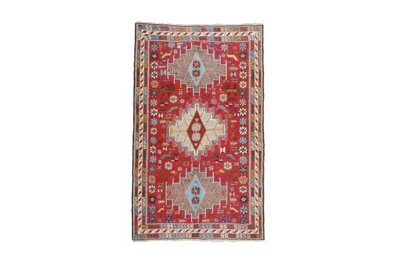 Håndknyttet Persisk Matte Varni 124x205 cm Kelim - Rød / Beige - Tekstiler - Tepper & Matter - Orientalske tepper - Kelimtepper