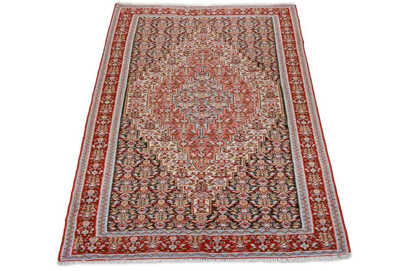 Håndknyttet Persisk Matte 150x253 cm Kelim - Beige/Rød - Tekstiler - Tepper & Matter - Orientalske tepper - Kelimtepper