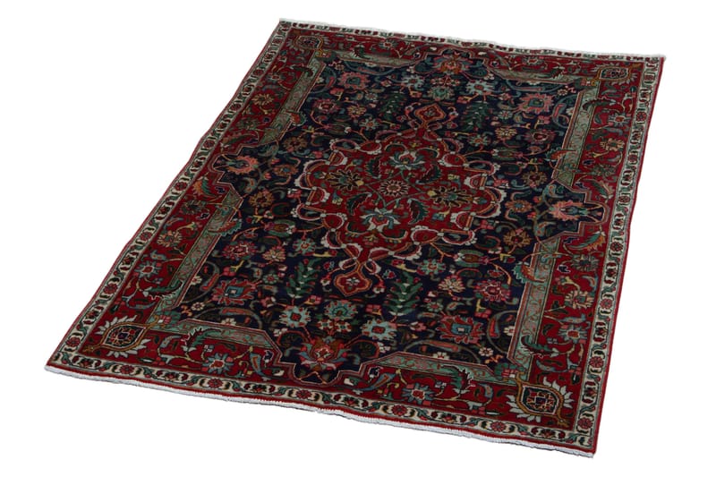 Håndknyttet Eksklusive Persian Nålmatte 134x184 cm Kelim - Mørkeblå/Rød - Tekstiler - Tepper & Matter - Orientalske tepper - Persisk matte