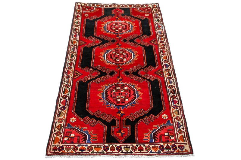 Håndknyttet Eksklusive Persian Nålmatte 115x272 cm Kelim - Mørkeblå/Rød - Tekstiler - Tepper & Matter - Orientalske tepper - Persisk matte