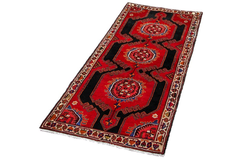 Håndknyttet Eksklusive Persian Nålmatte 115x272 cm Kelim - Mørkeblå/Rød - Tekstiler - Tepper & Matter - Orientalske tepper - Persisk matte