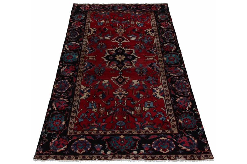 Håndknyttet Persisk Matte 160x313 cm Kelim - Rød/Mørkeblå - Tekstiler - Tepper & Matter - Orientalske tepper - Persisk matte