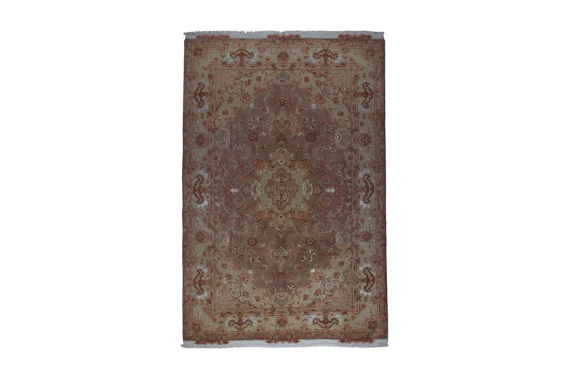 Håndknyttet Persisk Matte 200x312 cm - Kobber/Beige - Tekstiler - Tepper & Matter - Orientalske tepper - Persisk matte