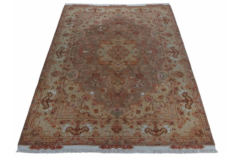 Håndknyttet Persisk Matte 200x312 cm - Kobber/Beige - Tekstiler - Tepper & Matter - Orientalske tepper - Persisk matte