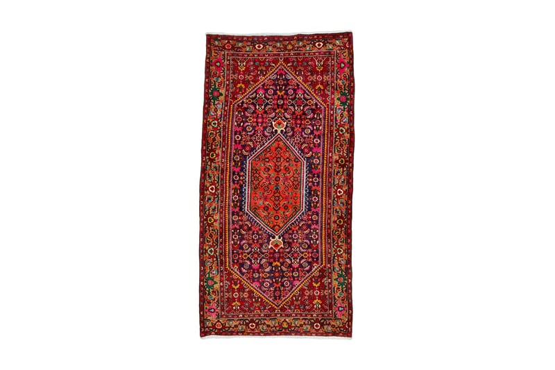 Håndknyttet Persisk Matte 161x310 cm - Rød/Mørkeblå - Tekstiler - Tepper & Matter - Orientalske tepper - Persisk matte