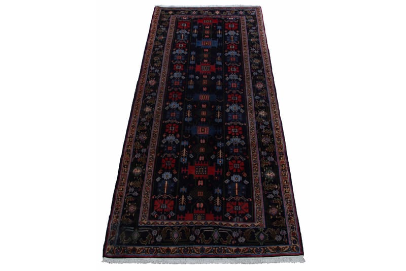 Håndknyttet Persisk Matte 127x309 cm - Mørkeblå/Rød - Tekstiler - Tepper & Matter - Orientalske tepper - Persisk matte