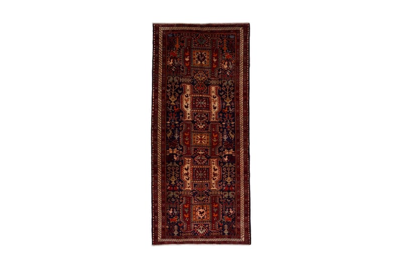 Håndknyttet Persisk Matte 129x307 cm - Mørkeblå/Rød - Tekstiler - Tepper & Matter - Orientalske tepper - Persisk matte