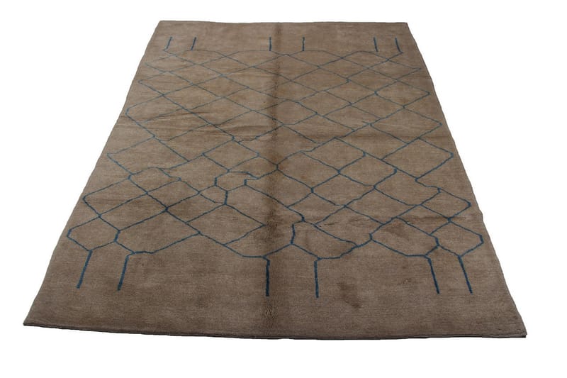 Håndknyttet Persisk Ullmatte 200x285 cm Gabbeh Shiraz - Blå/Beige - Tekstiler - Tepper & Matter - Orientalske tepper - Persisk matte