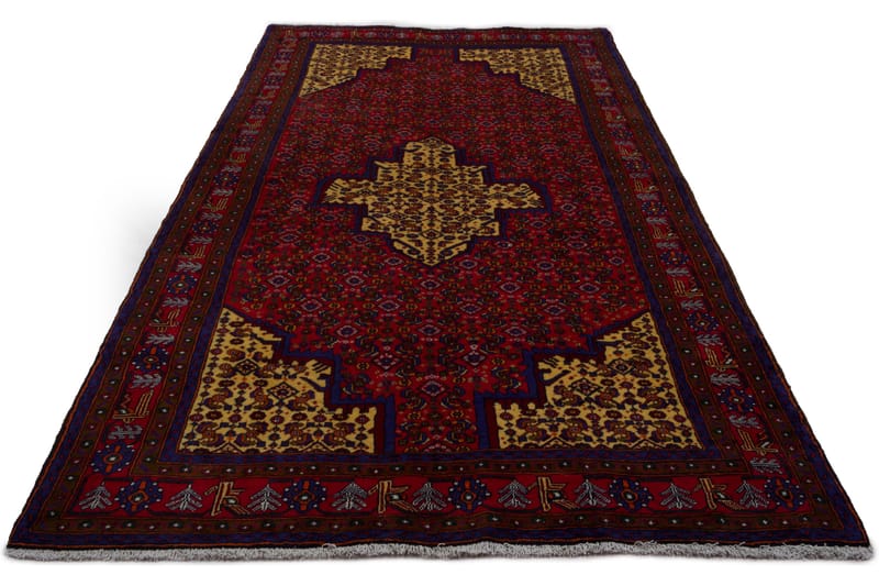 Håndknyttet Persisk Matte 158x311 cm - Rød/Gul - Tekstiler - Tepper & Matter - Orientalske tepper - Persisk matte