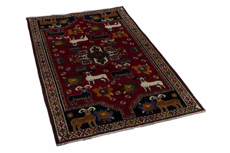 Håndknyttet Persisk Matte Varni 103x141 cm Kelim - Rød / Beige - Tekstiler - Tepper & Matter - Orientalske tepper - Persisk matte