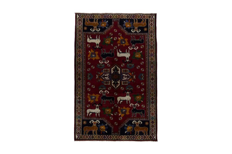 Håndknyttet Persisk Matte Varni 103x141 cm Kelim - Rød / Beige - Tekstiler - Tepper & Matter - Orientalske tepper - Persisk matte