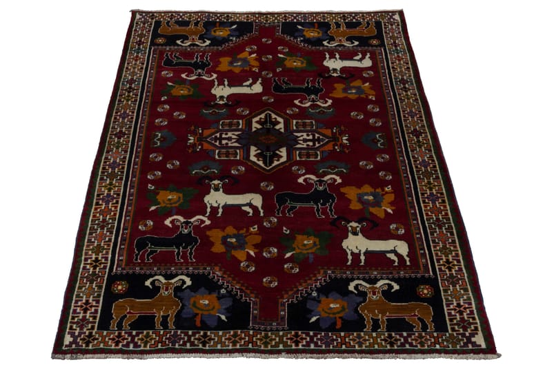 Håndknyttet Persisk Matte Varni 103x141 cm Kelim - Rød / Beige - Tekstiler - Tepper & Matter - Orientalske tepper - Persisk matte