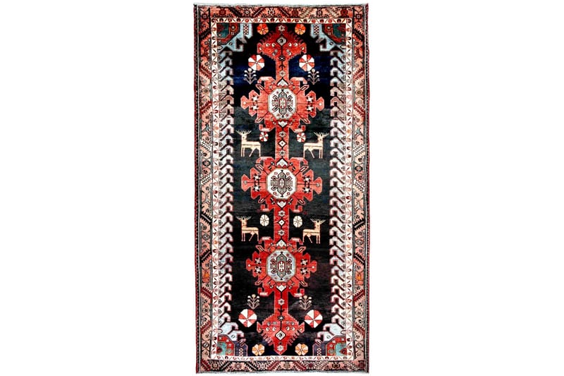 Håndknyttet Persisk Matte 152x343 cm - Mørkeblå/Kobber - Tekstiler - Tepper & Matter - Orientalske tepper - Persisk matte