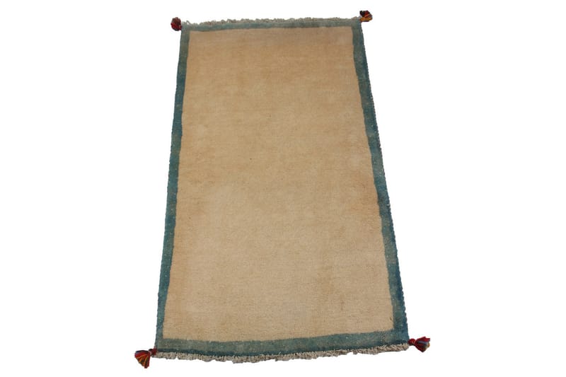 Håndknyttet Persisk Matte 75x143 cm Gabbeh Shiraz - Beige / Blå - Tekstiler - Tepper & Matter - Orientalske tepper - Persisk matte