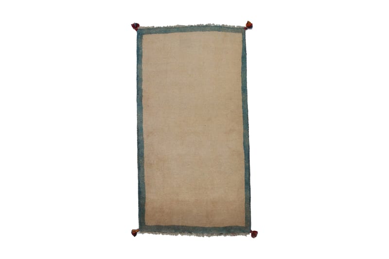 Håndknyttet Persisk Matte 75x143 cm Gabbeh Shiraz - Beige / Blå - Tekstiler - Tepper & Matter - Orientalske tepper - Persisk matte