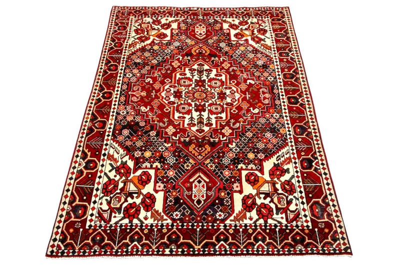 Håndknyttet Persisk Matte 152x258 cm - Rød / Beige - Tekstiler - Tepper & Matter - Orientalske tepper - Persisk matte