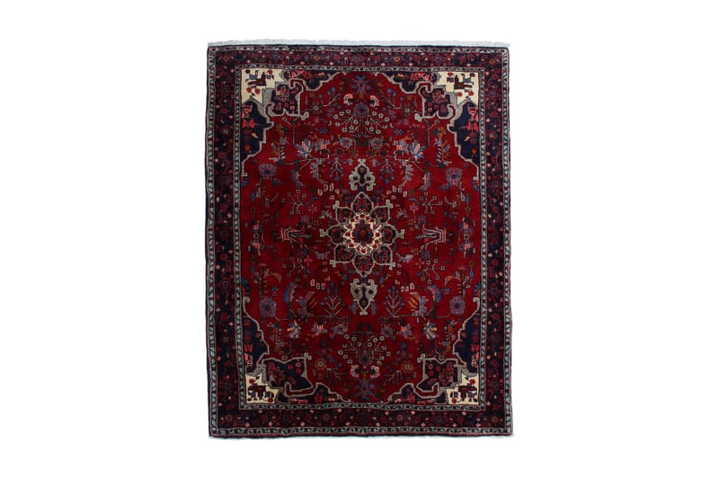 Håndknyttet Persisk Matte 120x157 cm Kelim - Rød/Mørkeblå - Tekstiler - Tepper & Matter - Orientalske tepper - Persisk matte