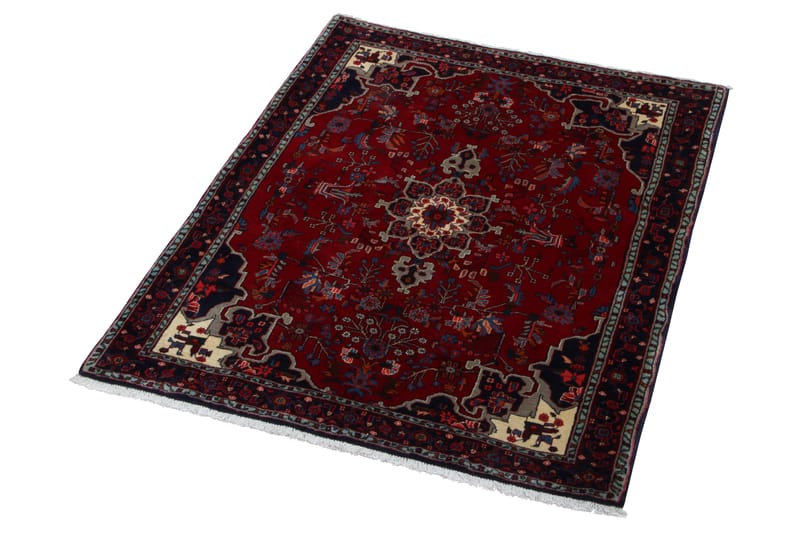 Håndknyttet Persisk Matte 120x157 cm Kelim - Rød/Mørkeblå - Tekstiler - Tepper & Matter - Orientalske tepper - Persisk matte