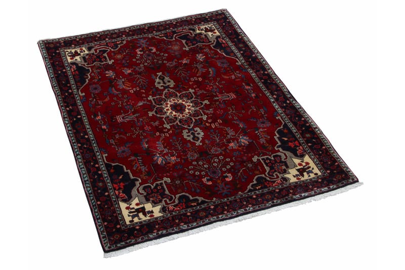 Håndknyttet Persisk Matte 120x157 cm Kelim - Rød/Mørkeblå - Tekstiler - Tepper & Matter - Orientalske tepper - Persisk matte