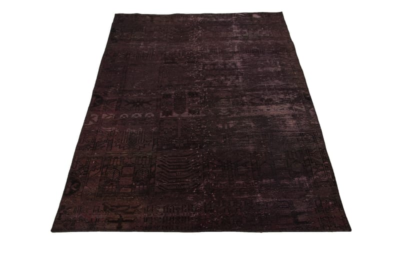 Håndknyttet Persisk Matte 141x220 cm Vintage - Mørkerød/Rosa - Tekstiler - Tepper & Matter - Orientalske tepper - Persisk matte