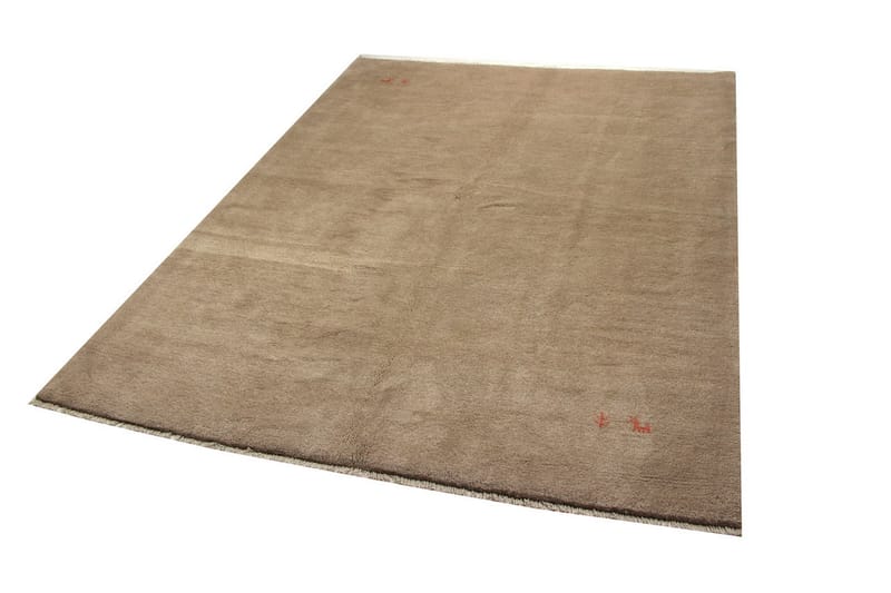 Håndknyttet Persisk Ullmatte 206x280 cm Gabbeh Shiraz - Mørkebeige - Tekstiler - Tepper & Matter - Orientalske tepper - Persisk matte