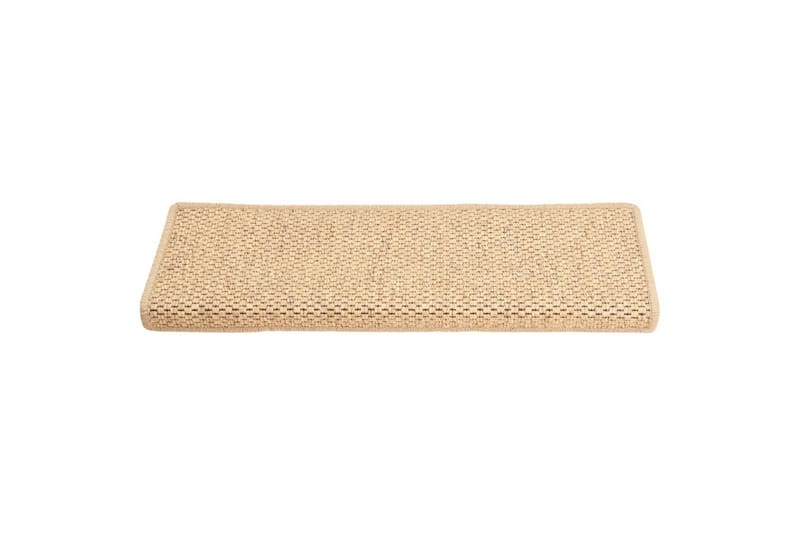 Selvklebende trappematter sisal-utseende 15 stk 65x25 cm - Beige - Tekstiler - Tepper & Matter - Spesialmatte - Trappetepper