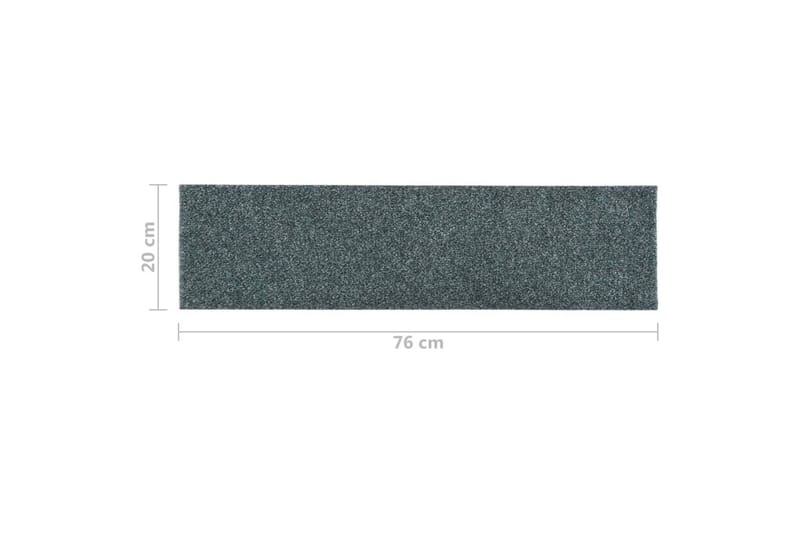 Selvklebende trappematter 15 stk 76x20 cm grønn - grønn - Tekstiler - Tepper & Matter - Spesialmatte - Trappetepper