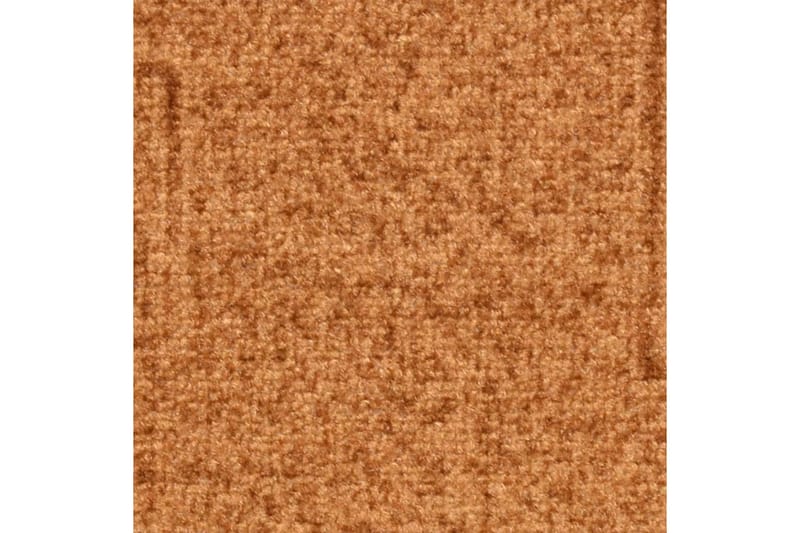 Selvklebende trappematter 15 stk beige 65x21x4 cm - Beige - Tekstiler - Tepper & Matter - Spesialmatte - Trappetepper