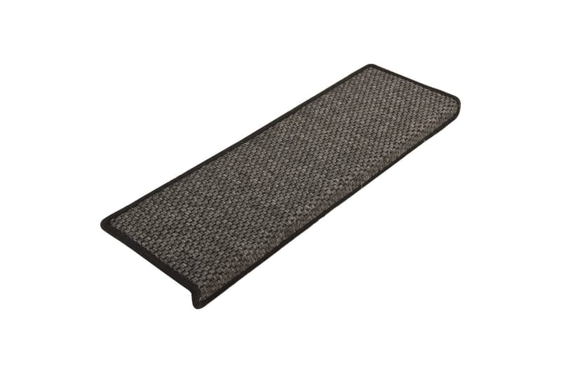 Selvklebende trappematter sisal 15 stk 65x25 cm antrasitt - Antrasittgrå - Tekstiler - Tepper & Matter - Spesialmatte - Trappetepper