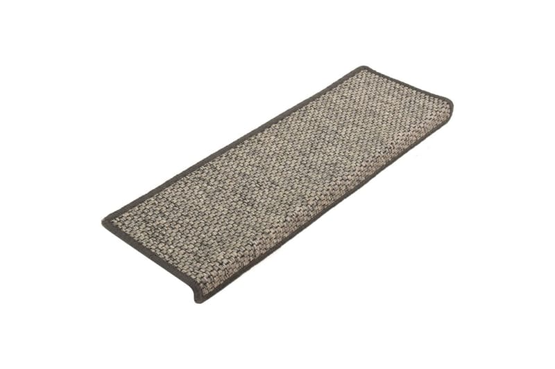 Selvklebende trappematter sisal 15 stk 65x25 cm - Beige - Tekstiler - Tepper & Matter - Spesialmatte - Trappetepper