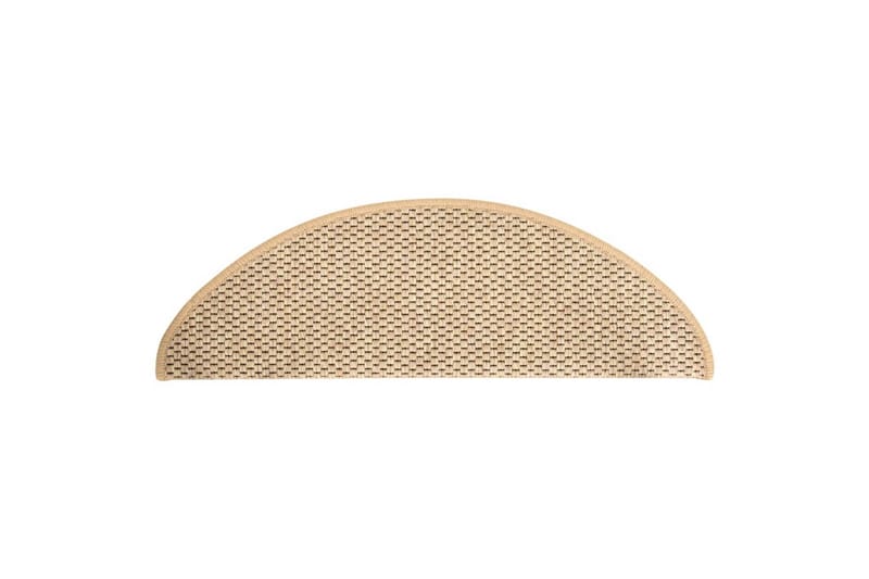 Selvklebende trappematter sisal 15 stk 65x25 cm lys beige - Beige - Tekstiler - Tepper & Matter - Spesialmatte - Trappetepper