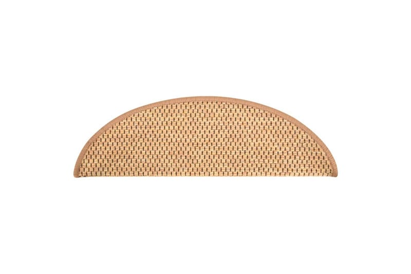 Selvklebende trappematter sisal-utseende 15 stk 56x20cm - Oransj - Tekstiler - Tepper & Matter - Spesialmatte - Trappetepper