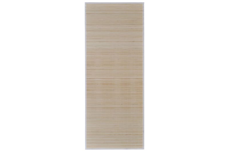 Tepper i naturlig bambus rektangulr 2 stk 120x180 cm - Beige - Tekstiler - Tepper & Matter