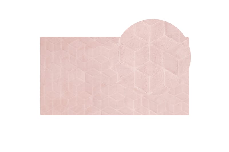 Thatta Skinnteppe 80x150 cm - Rosa - Skinn & pelstepper