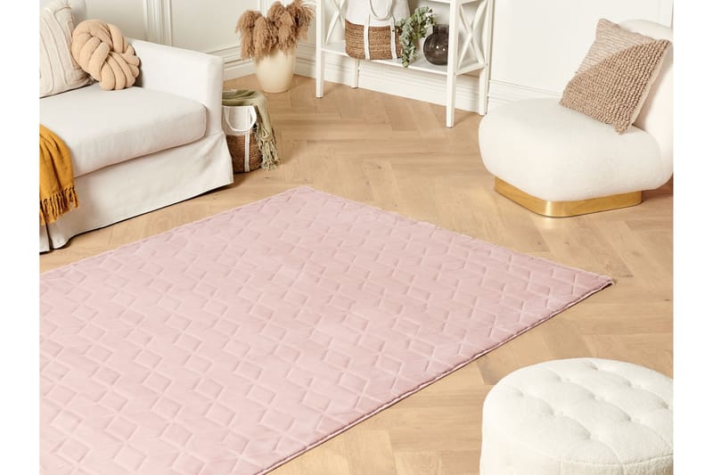 Thatta Skinnteppe 80x150 cm - Rosa - Tekstiler - Tepper & Matter - Skinn & pelstepper