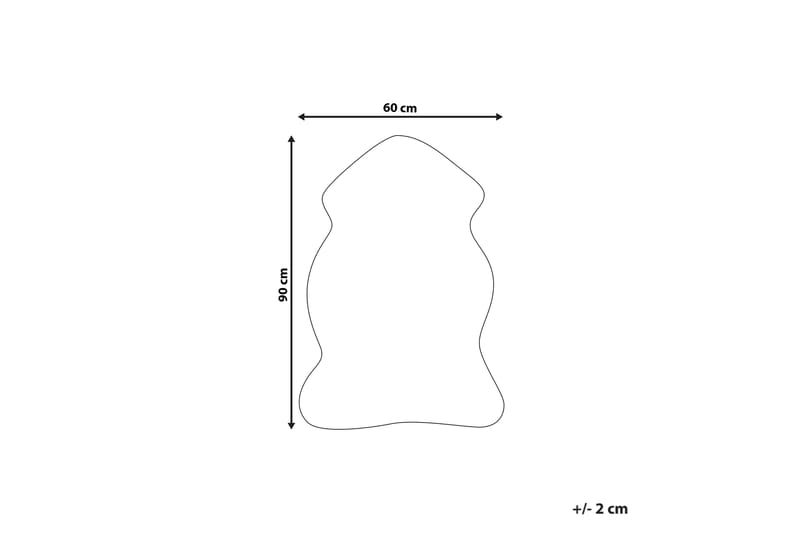 Undara Skinnteppe 60x90 cm - Grå - Skinn & pelstepper