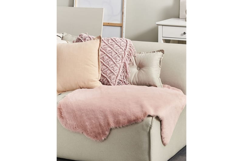 Undara Skinnteppe 60x90 cm - Rosa - Skinn & pelstepper