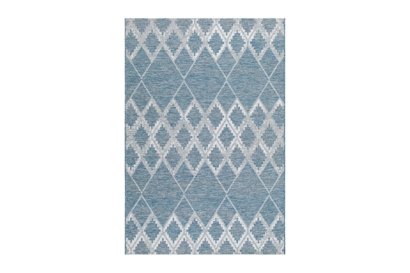 Athena Kilim Utendørsmatte 200x290 cm - Blå - Tekstiler - Tepper & Matter - Utendørstepper