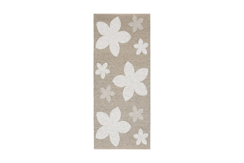 Flower Plastmatte 70x200 Vendbar PVC Beige - Horredsmattan - Tekstiler - Tepper & Matter - Utendørstepper - Plasttepper