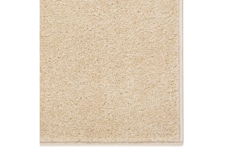 Teppe med kort luv 120x170 cm beige - Beige - Tekstiler - Tepper & Matter - Utendørstepper - Plasttepper