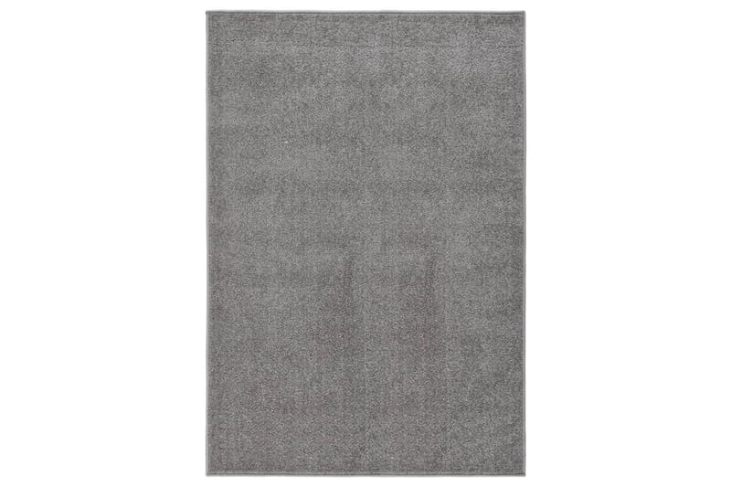 Teppe med kort luv 200x290 cm grå - Grå - Kjøkkenmatte - Gummiert tepper - Plastmatte balkong - Plasttepper - Små tepper - Mønstrede tepper - Store tepper - Hall matte - Balkongmatte - Håndvevde tepper
