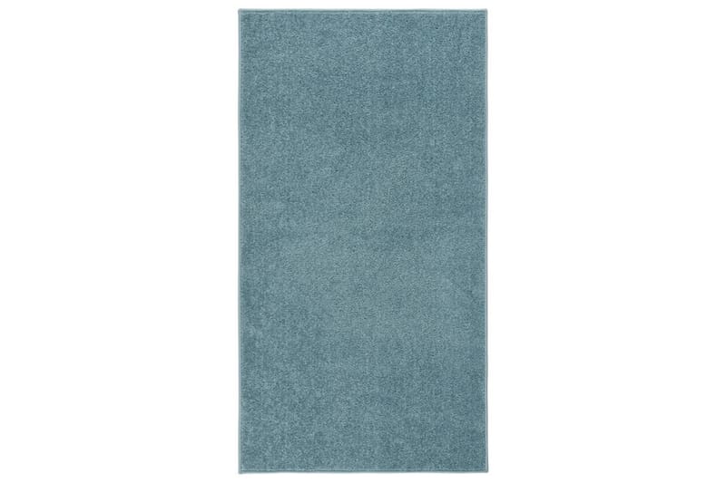 Teppe med kort luv 80x150 cm blå - Blå - Kjøkkenmatte - Gummiert tepper - Plastmatte balkong - Plasttepper - Små tepper - Mønstrede tepper - Store tepper - Hall matte - Balkongmatte - Håndvevde tepper